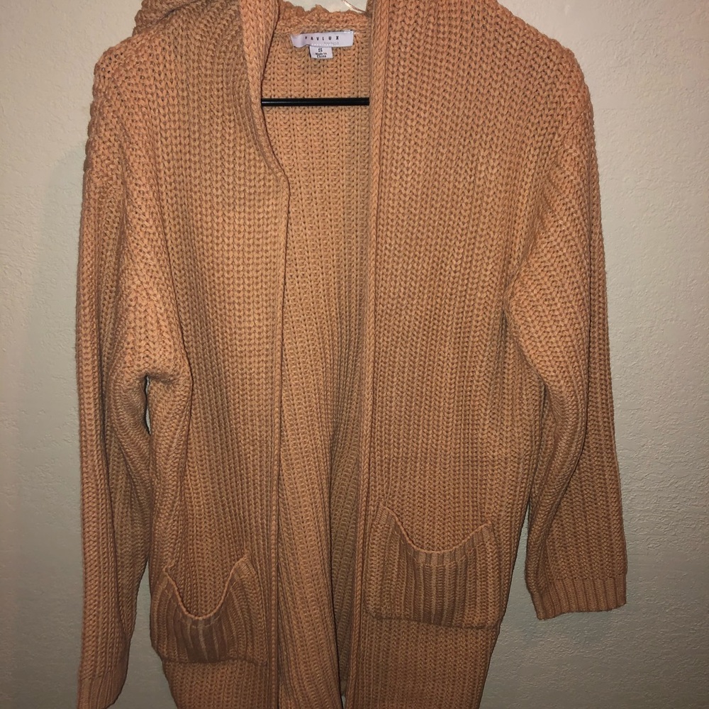 Hyfve oversized cardigan with hood and pockets